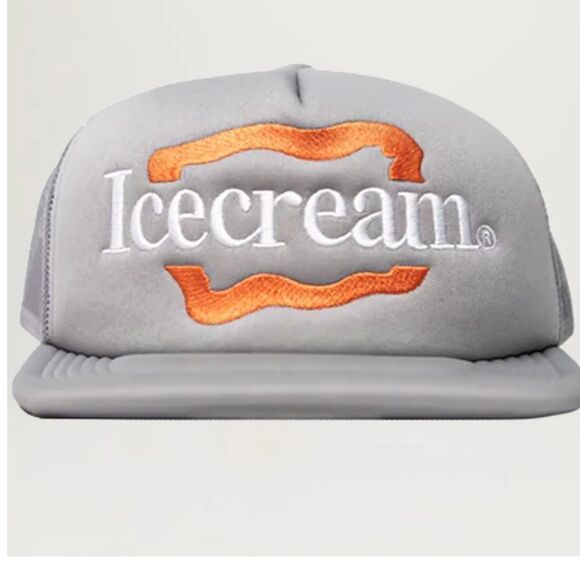 ICECREAM NEWYAK CITY ESSENTIAL HAT retro SnapBack, Grey, NWOT Paper intact - Picture 1 of 11